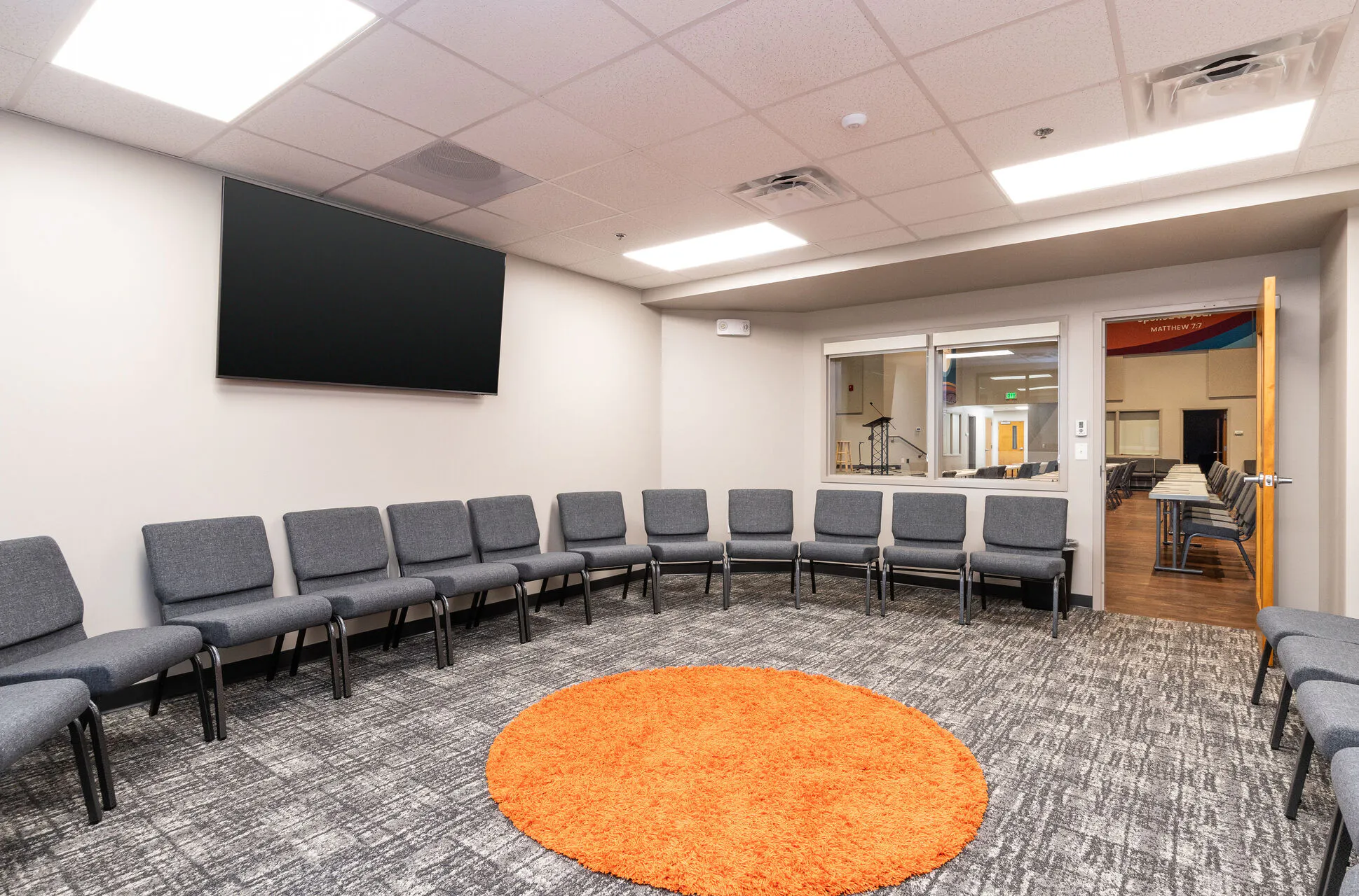 North Hills Church student center after construction classroom