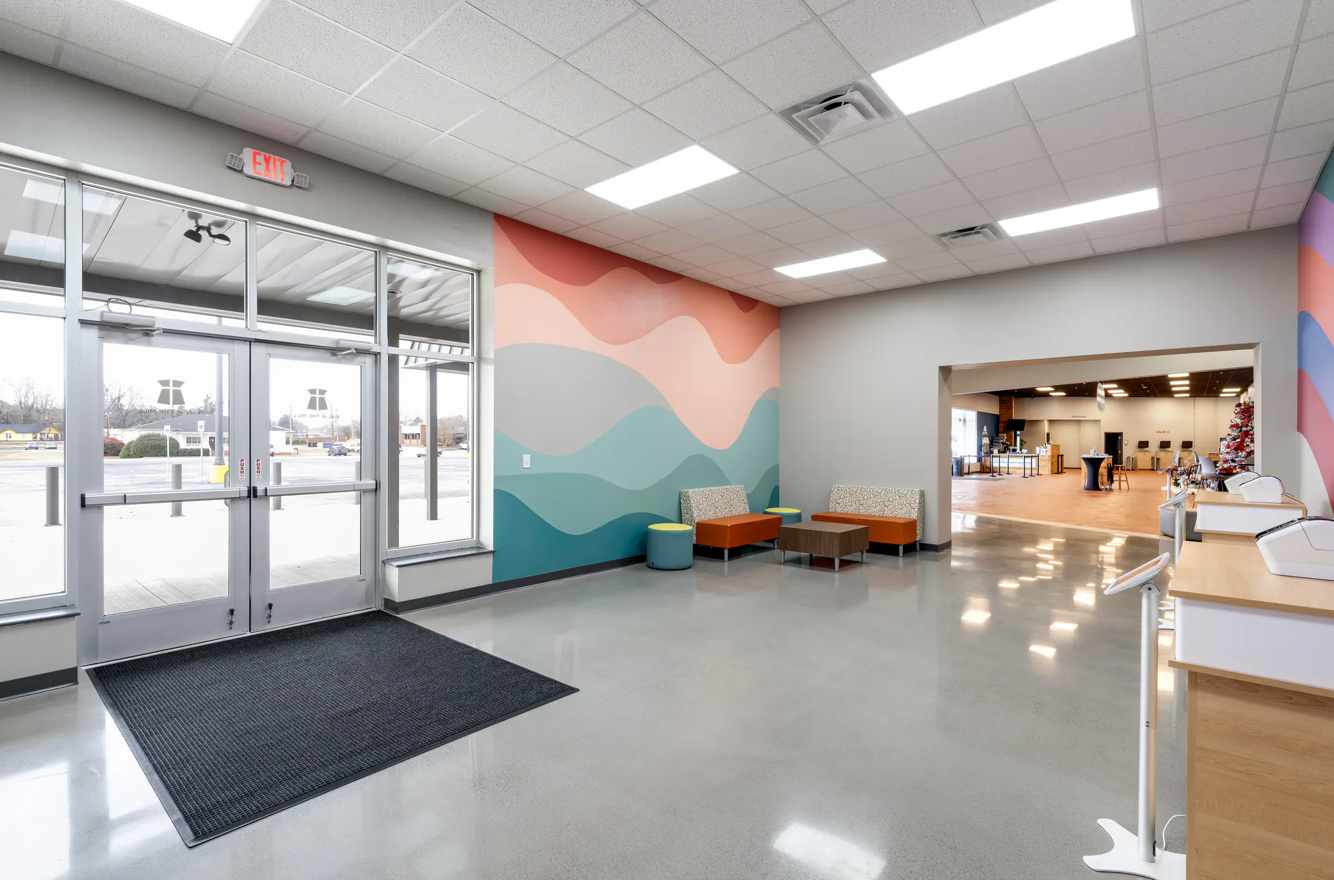 Church at the Mill Woodruff kids lobby
