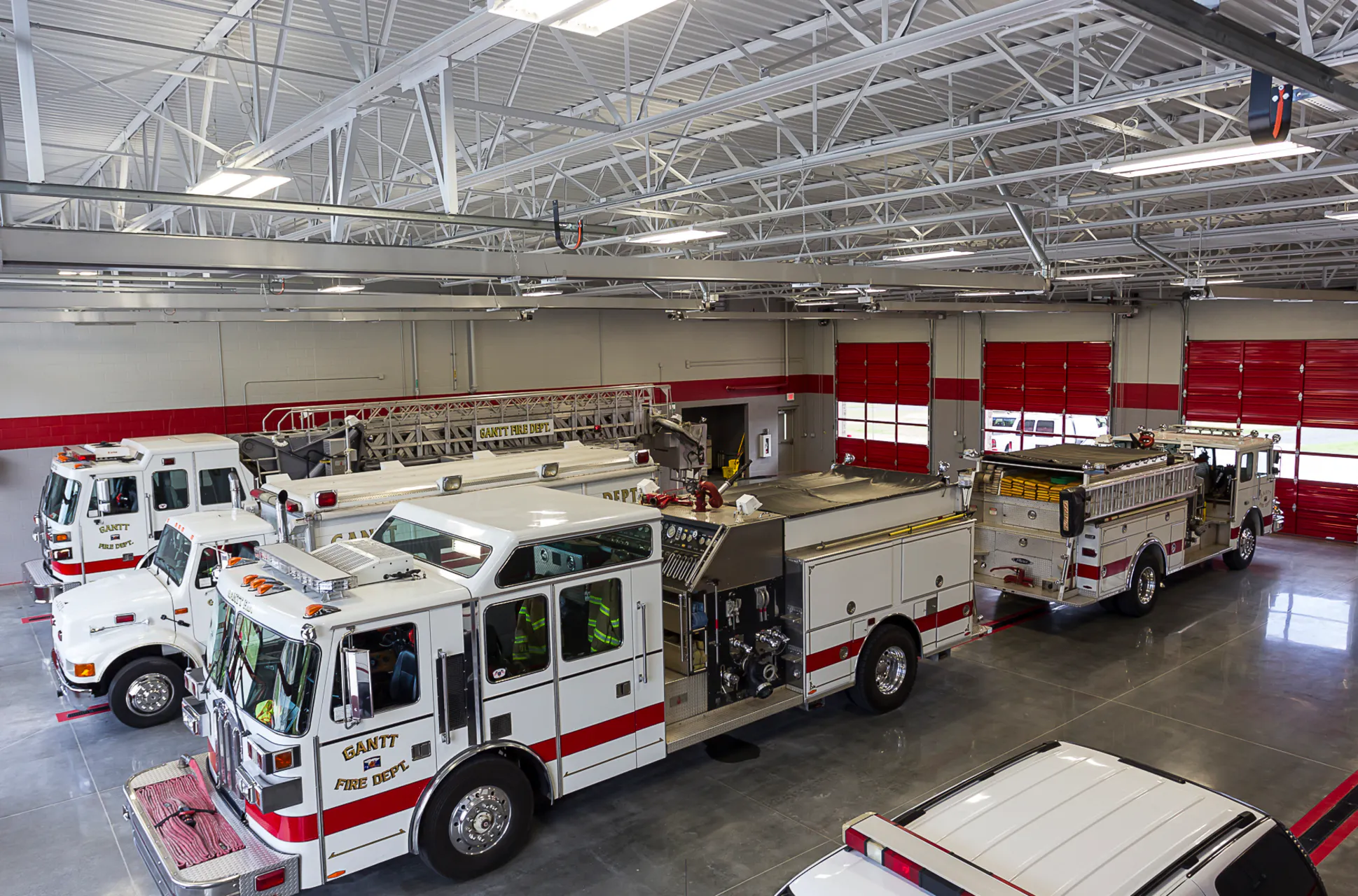 Gantt fire truck bays